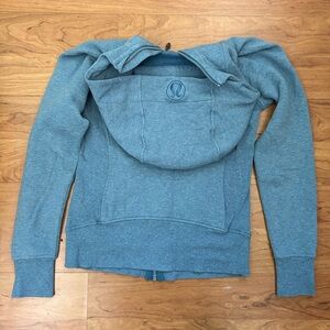 Light blue Lululemon Scuba Sweater